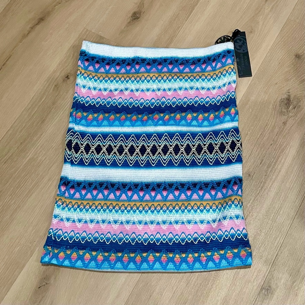 Poof! Blue Mini Pencil Skirt Resort Wear